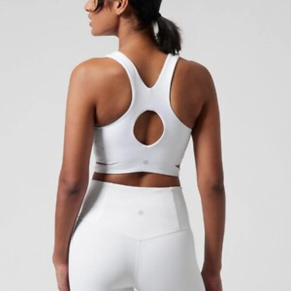 Athleta | Conscious Crop Cut Out Bra D-DD In White - Picture 2 of 12